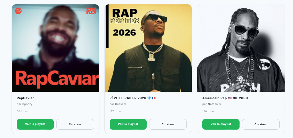 Soumission de playlists Spotify