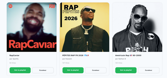 Soumission de playlists Spotify